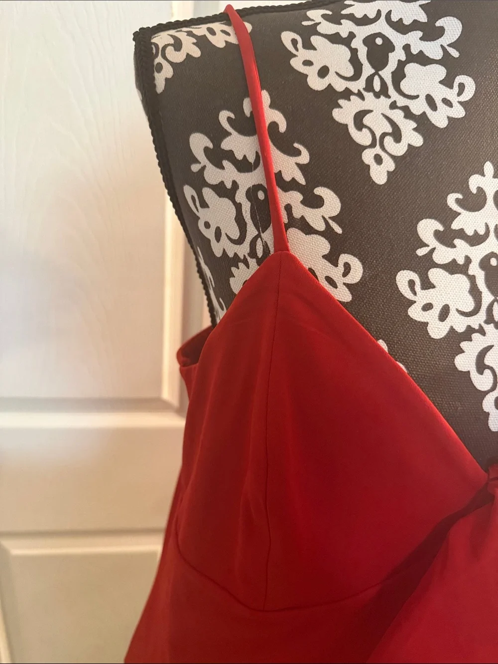 Express Red One-Shoulder Ruffle Bodysuit - Picture 3 of 6